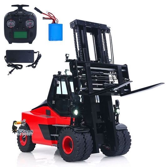 US Stock Kabolite K180-100 1/14 4X2 RWD Remote Control Hydraulic Forklift 3-Way Vavles RTR Flysky ST8 Radio Light System Sound Battery