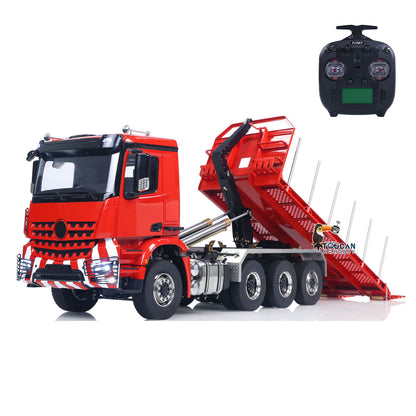 TOUCAN RC HOBBY LXY 1/14 8x8 RC Hydraulic Roll On Off Full Dump Truck Remote Control Dumper Car Simulation Model PNP Version Light Sound System