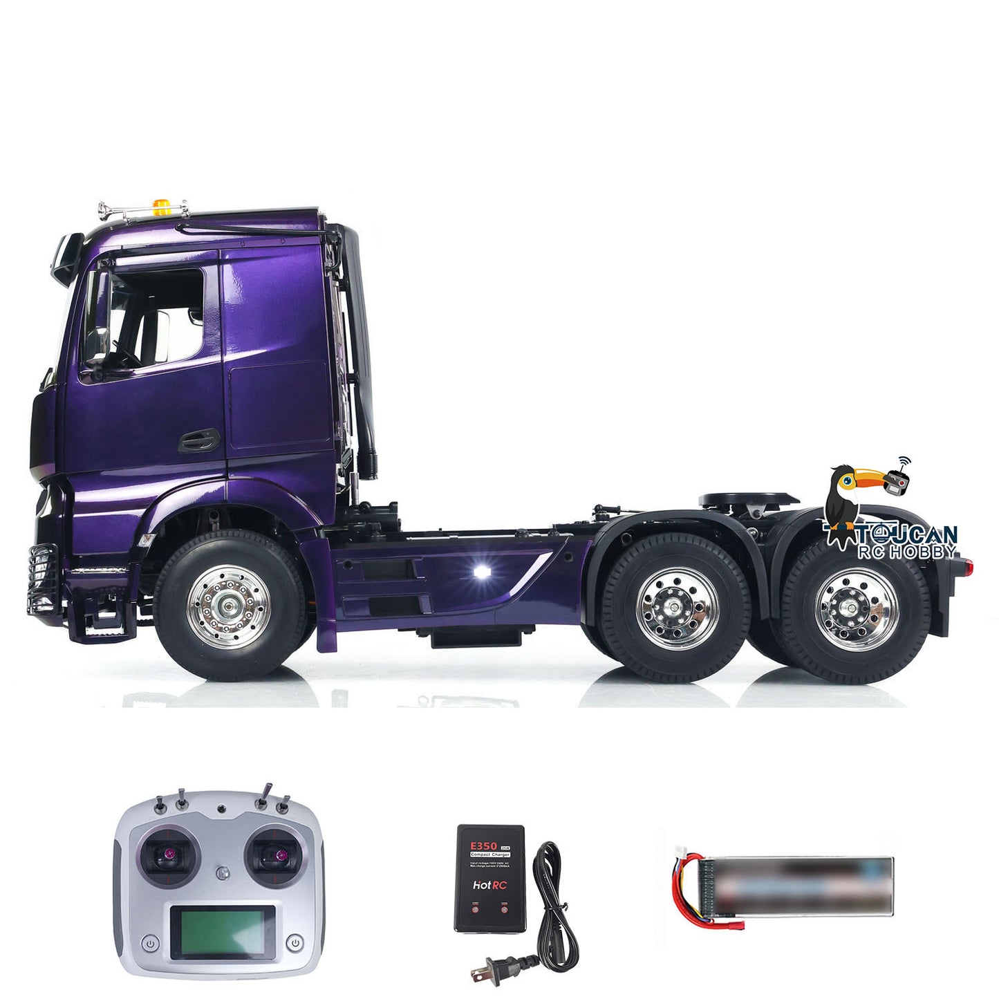 1/14 Remote Control Tractor Truck 6x4 RTR RC Lorry Car 3-speed Gearbox Sounds Lights