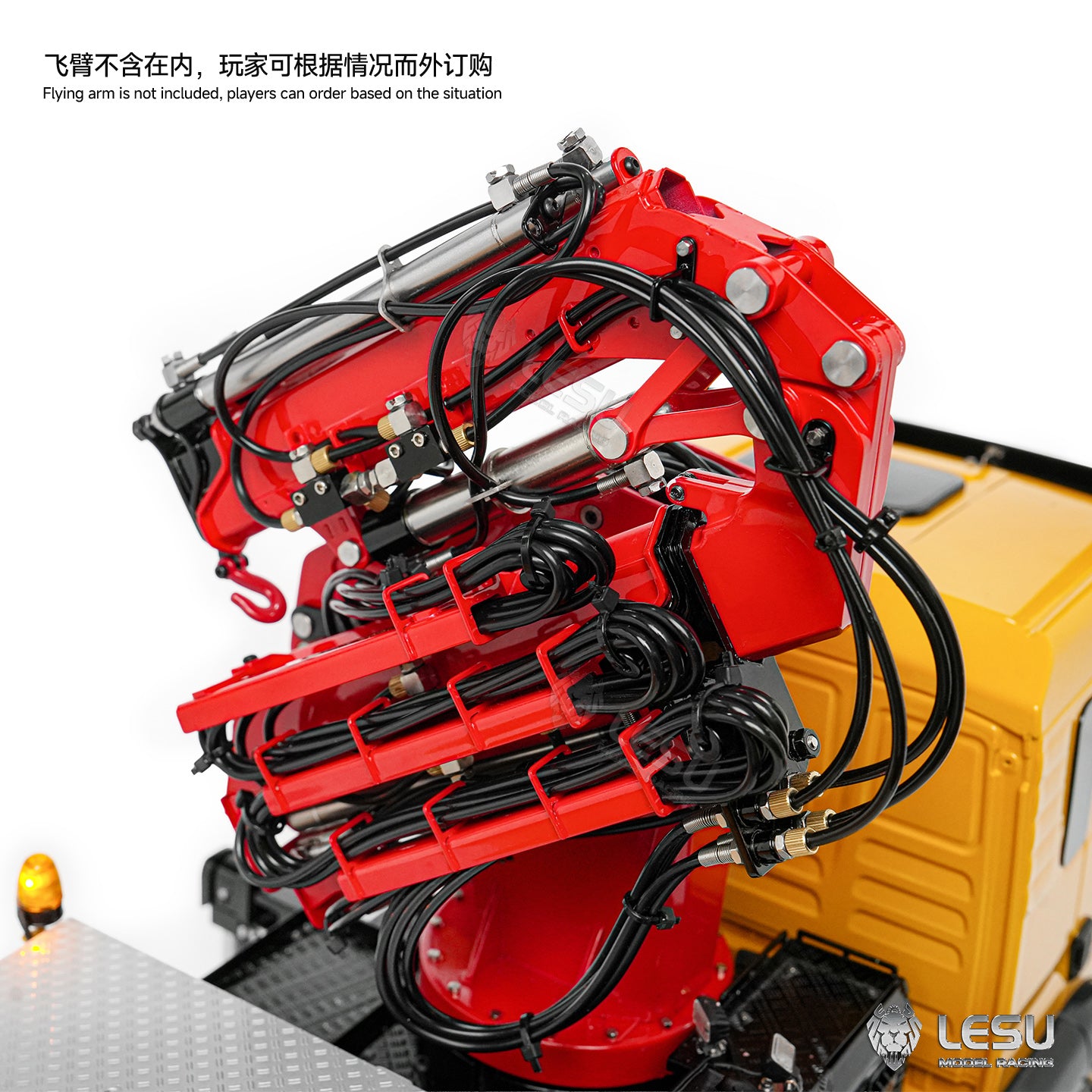 LESU 3363 1/14 8X8/6X6 Metal RC Hydraulic Crane Truck Axles Differential Locks 7CH Valve 6 Outriggers 3-speed Gearbox Light Sound for Adult