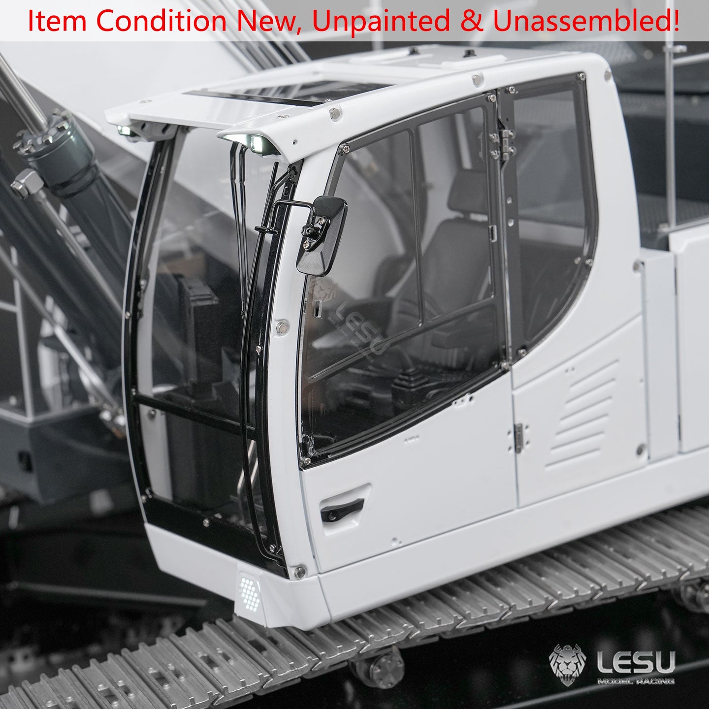 LESU AOUE LR945 KIT Unit 1/14 RC Hydraulic Long-reach Excavator CNC Extended Arm Digger Model Light 7CH Valve 4MPa Pump LCD