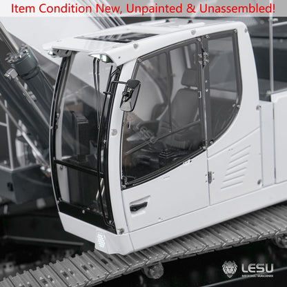 LESU AOUE LR945 KIT Unit 1/14 RC Hydraulic Long-reach Excavator CNC Extended Arm Digger Model Light 7CH Valve 4MPa Pump LCD