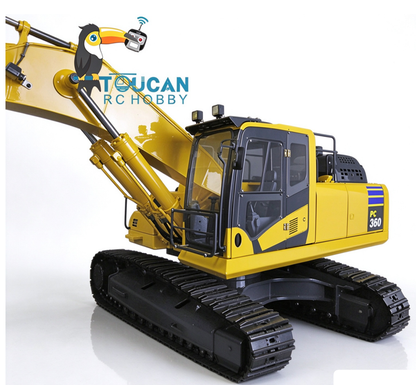 TOUCAN RC HOBBY JZModel PC360 DIM P3-11 1/12 fahrfertiger ferngesteuerter RC-Metallbagger Hydrauliksystem Ventil Pumpe Lichtanlage Motor Servo