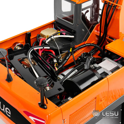LESU Aoue DX350LC 1/14 Remote Control Digger Metal RC Hydraulic Excavator RTR Model 3CH Valve 4MPA Pump PL18EV Lite Battery