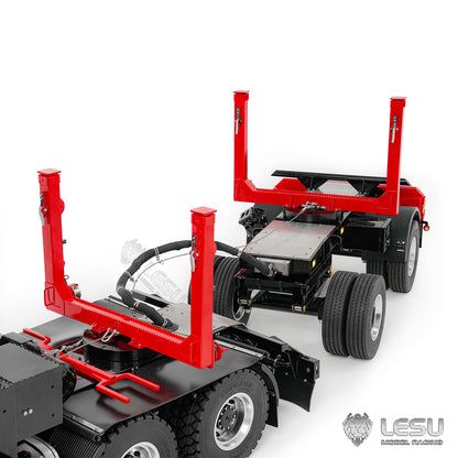 TOUCAN RC HOBBY LESU Z0073 1/14 RC Logging Truck Timber Transport Vehicle with Hydraulic Crane 6x6 Metal Chassis 8CH Valves 3Speed Gearbox Light Sound