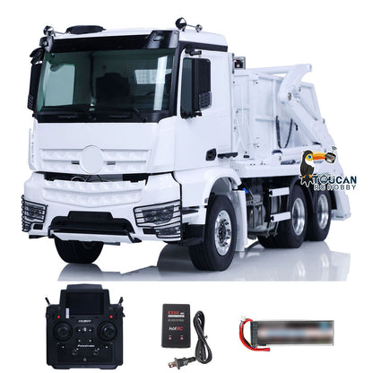 JXModel VL18U K3363 Cabin 1/14 Metal RC Hydraulic Skip Loader RTR 6x4 Axles Differential Lock 4-Way Valve 2-Speed Gearbox Light Sound for Collectors