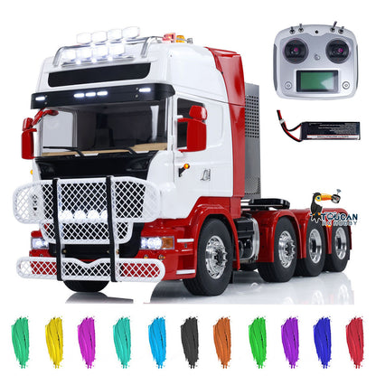 8X8 1/14 RC Tractor Truck Radio Control Car TOUCAN Metal Chassis Model Light Sound