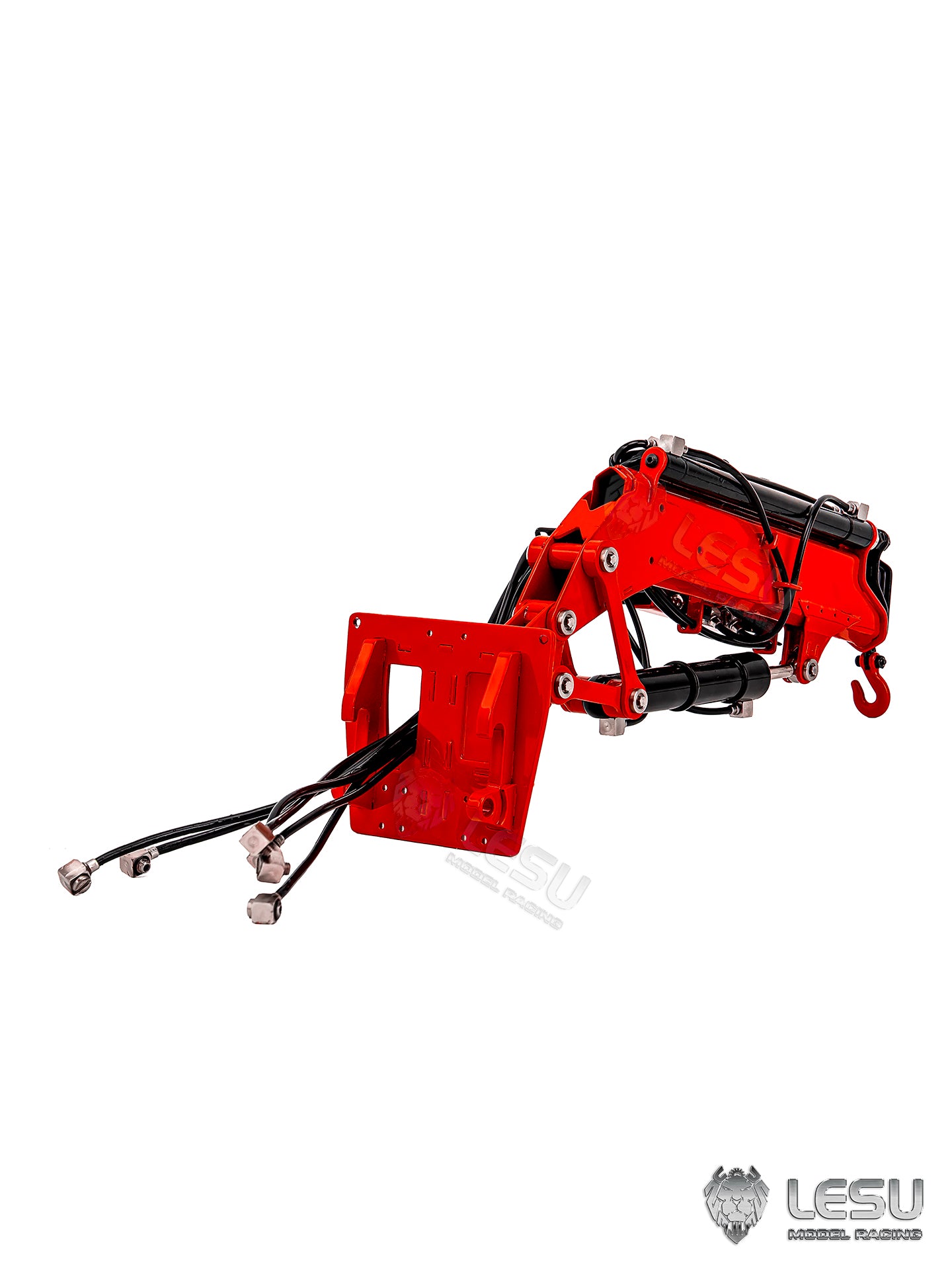 Metal Hydraulic Forklift Jib Arm for LESU 1/14 Heavy Forklift Aoue LD160S Remote Control Construction Vehicles Upgraded Parts