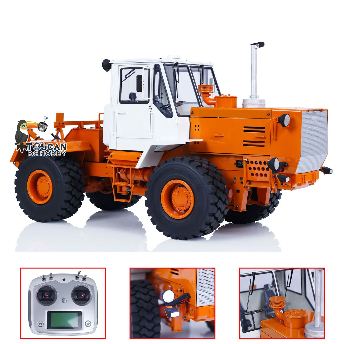 IN STOCK JZM Metal 1/12 4x4 RC Hydraulic Tractor T150K Remote Control Agricultural Tractors Cars Standard Version Vehicle Models