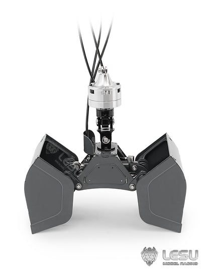 270?? Rotating LESU Metal Clamshell Bucket for DIY 1/14 RC Hydraulic Crane of Excavator Dumper Remote Control Tractor Truck