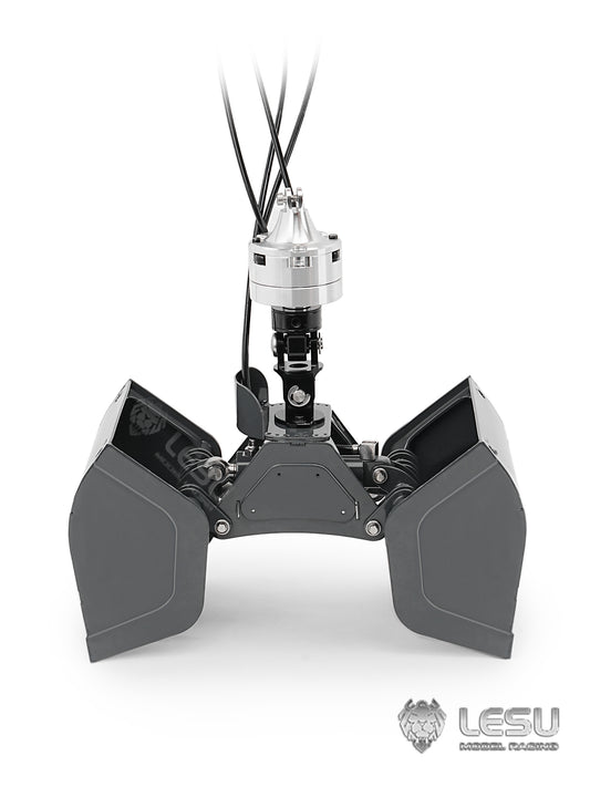 270?? Rotating LESU Metal Clamshell Bucket for DIY 1/14 RC Hydraulic Crane of Excavator Dumper Remote Control Tractor Truck