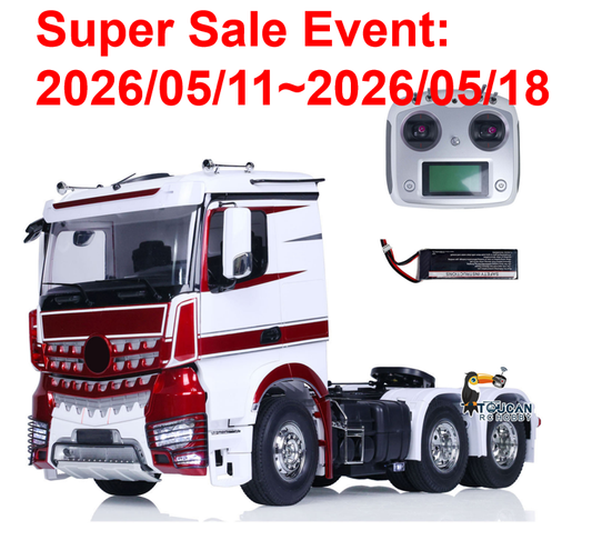 Flash Sale Customized Toucan Hobby 1/14 6x4 RC Tractor Truck 3363 Remote Control Car Painted Assembled Model Lights Optional Versions