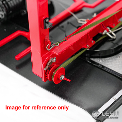 LIMITED-TIME SALE IN Stock LESU A0052 1/14 Metal Hydraulic RC Timber Transport Truck Mounting Base with 8CH Reversing Valve Grapple 360 Degree Crane 2Axles Trailer