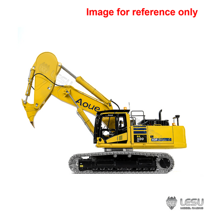 LESU PC500 1/14 RC Metal Excavator B0020 Model Hydraulic Crawler Digger with Rock Arm Light System 3CH Valve Brushless Motor ESC
