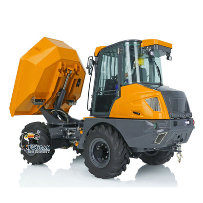 AOUE 6MDX hydraulic tipping metal vehicle yellow finish integrated light sound group servo motor esc
