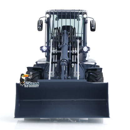LESU AOUE MCL8 1/14 4X4 Metal Hydraulic RC Wheel Loader A0015 RTR Towing Hook I6S Radio Controller 4 Ways Valve Rear Axle Differential Lock Sound Light System