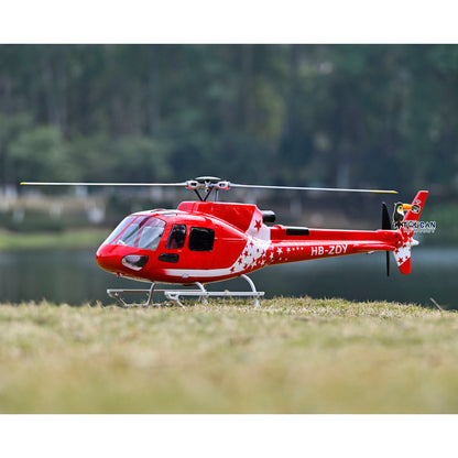 TOUCAN RC HOBBY FLYWING AS350 Remote Control Helicopter RC Aircraft Model One Click Return Brushless Motor RTF Flysky I6S Radio Battery Charger