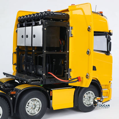 8X4 chassis RTR tractor head pre assembled light sound smoke unit supporting dedicated battery charger
