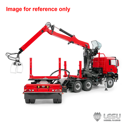 New Arrival Deposit LESU A0052 Z0073 1/14 RC Timber Crane Carrier Forestry Transport Vehicle Long Log Trailer with Hydraulic Support Legs