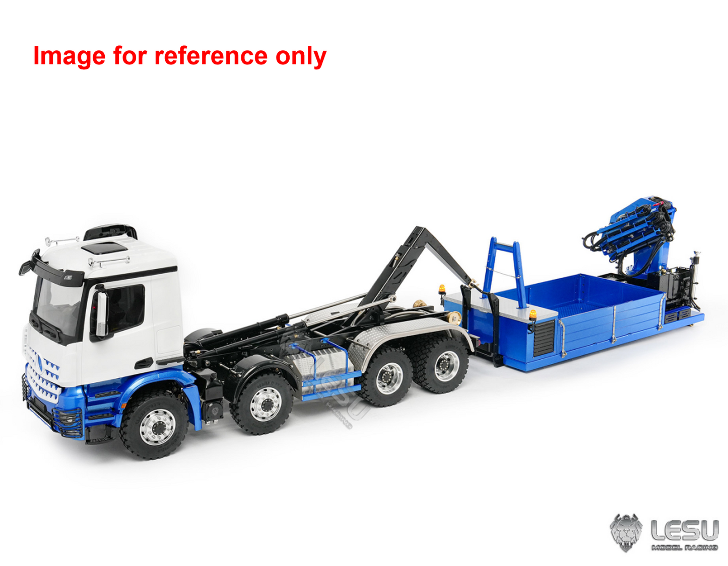 TOUCAN RC HOBBY LESU Z0108 1/14 RC Hydraulic Roll On off Dumper Truck Crane Unassembled Plastic Cabin Metal 8x8 Chassis Tipper Axles Lock 2+7CH Valve