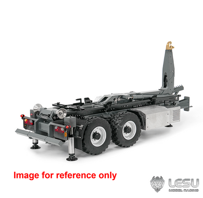 LIMITED-TIME SALE IN Stock LESU A0066 1/14 Metal Hydraulic RC Roll Off Trailer Telescopic/Folding Hooklift with Support Legs 5CH Reversing Valve Lights