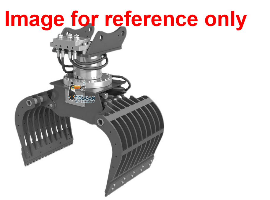 Metal Hydraulic Claw / Shear Attachments Suitable for Upgrading HUINA Kabolite K970 1/14 Hydraulic RC Excavator Trucks Model
