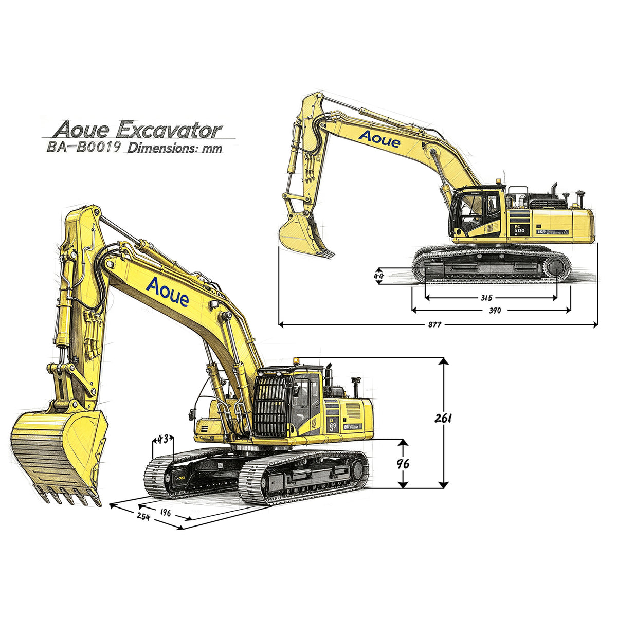 TOUCAN RC HOBBY Flash Sale LESU Aoue PC500 1/14 Metal RC Hydraulic Tracked Excavator PNP/RTR B0019 7Ways Valve 3-4MAP Pump Light System for Construction Vehicle Collectors
