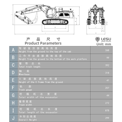 TOUCAN RC HOBBY Flash Sale LESU LR956 Metal 1/14 RC Hydraulic Excavator 2 Arms Remote Control Digger Model 4MPA Dual Pumps Light 3S Battery PL18EV LITE Outdoor