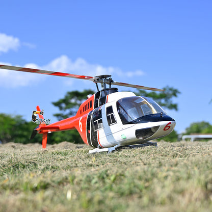 TOUCAN RC HOBBY RC Scale Army Helicopter FLYWING 206 V3 RTF Smart Drone Brushless Motor Painted and Assembled GPS EEP Carrying Case