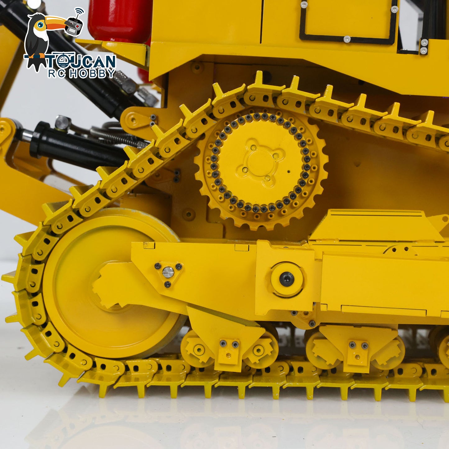 TOUCAN 1/14 Metal RC Bulldozer D11T RTR Remote Controlled Hydraulic Dozers Construction Vehicle Model Paladin PL18EV Smoking Sound  Light Servo Motor ESC