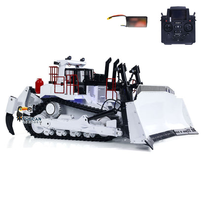 TOUCAN 1/14 Metal RC Bulldozer D11T RTR Remote Controlled Hydraulic Dozers Construction Vehicle Model Paladin PL18EV Smoking Sound  Light Servo Motor ESC