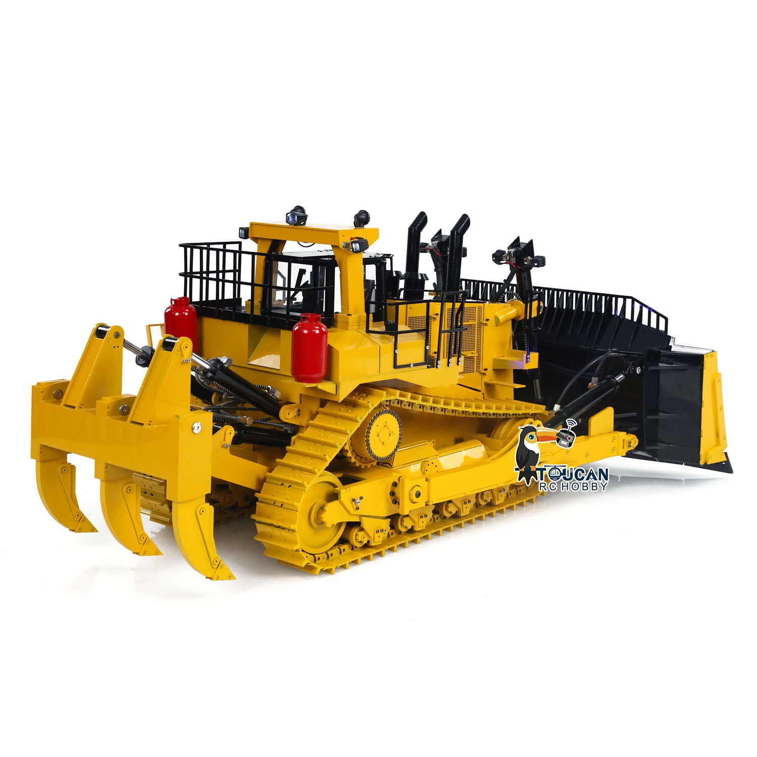 D11R ブルドーザー メタリックフィギュア BSModel D11T 1/14 Metal RC Hydraulic Bulldozer RTR 3 Rear Plows