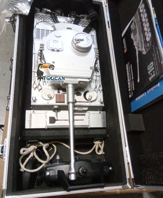 Free Shipping Second Hand US Stock Henglong 1/16 Upgraded Full Metal German Tiger I RTR RC Tank 3818-Pro Model