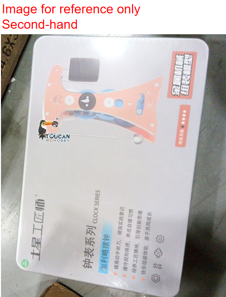 Second Hand US Stock TECHING Galileo Pendulum Clock Aluminium Alloy 3D Metal Assembled Kits Models