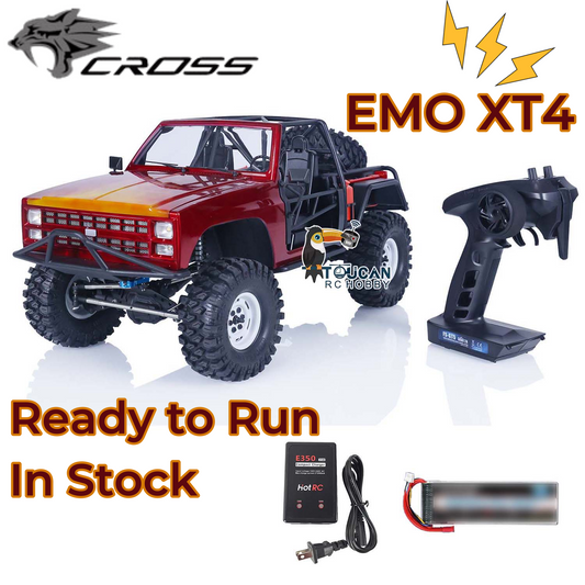 CROSSRC 1/10 XT4 4WD RC Off-road Vehicle 4X4 Painted Assembled Radio Controlled Crawler Car Hobby Model ESC Servo Motor