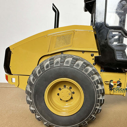 JZM Metal 1/12 CS11 Assembled Painted RC Road Roller Remote Control Engineering Vehicles Car Models FlySky I6S Radio System