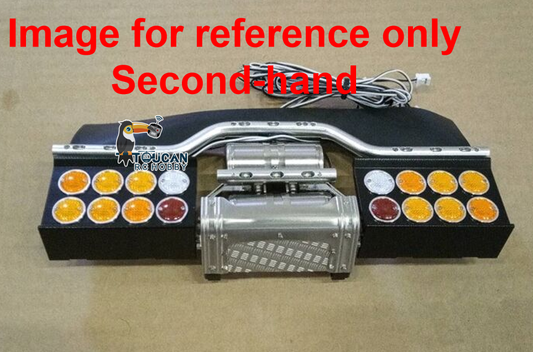 Second Hand Fast Free Shipping LESU Metal Rear Beam Taillight for 1/14 RC TAMIYA R620 R470 Tractor Truck