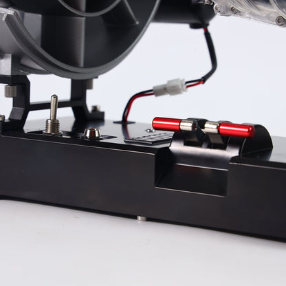 TECHING DIY Electric Metal Aircraft Turbofan Engine Kits Unassembled Model Mechanical Art Desktop Ornament DM121 Battery