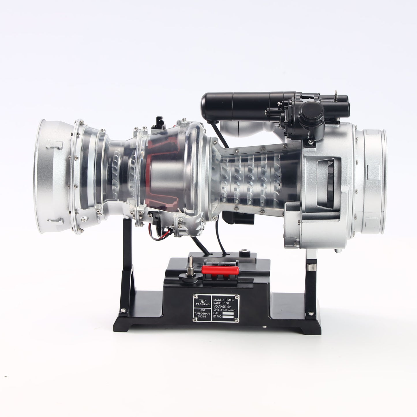 Black Hawk Helicopter Alloy Turboshaft Engine Kit TECHING DIY Electric Model Copy Classics DM136 470+ Parts Motor Metal Gears