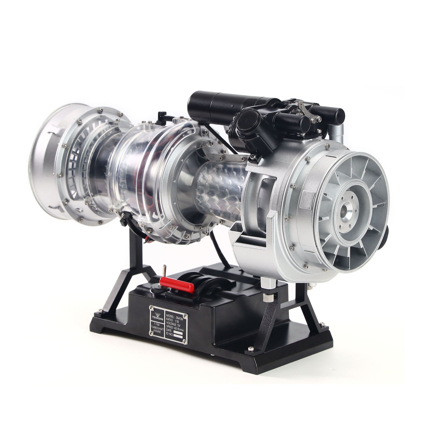 Black Hawk Helicopter Alloy Turboshaft Engine Kit TECHING DIY Electric Model Copy Classics DM136 470+ Parts Motor Metal Gears