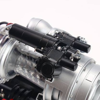 Black Hawk Helicopter Alloy Turboshaft Engine Kit TECHING DIY Electric Model Copy Classics DM136 470+ Parts Motor Metal Gears