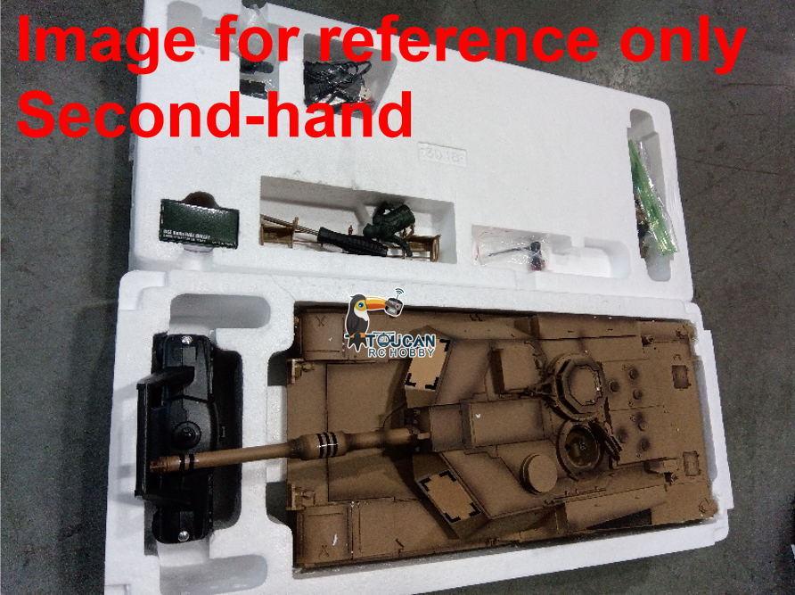 Fast Free Shipping Second Hand US Stock 2.4Ghz Henglong 1/16 Scale 7.0 Plastic Ver M1A2 Abrams RTR RC Tank 3918 Model