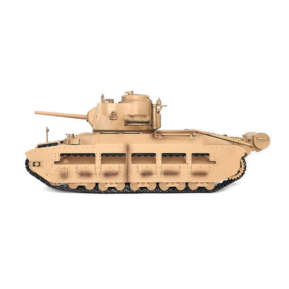 Tongde 1/16 Remote Control Military Tank Matilda III IV Turret Rotation 320 Degree IR Lights Sounds RC Electric Model Smoke Unit