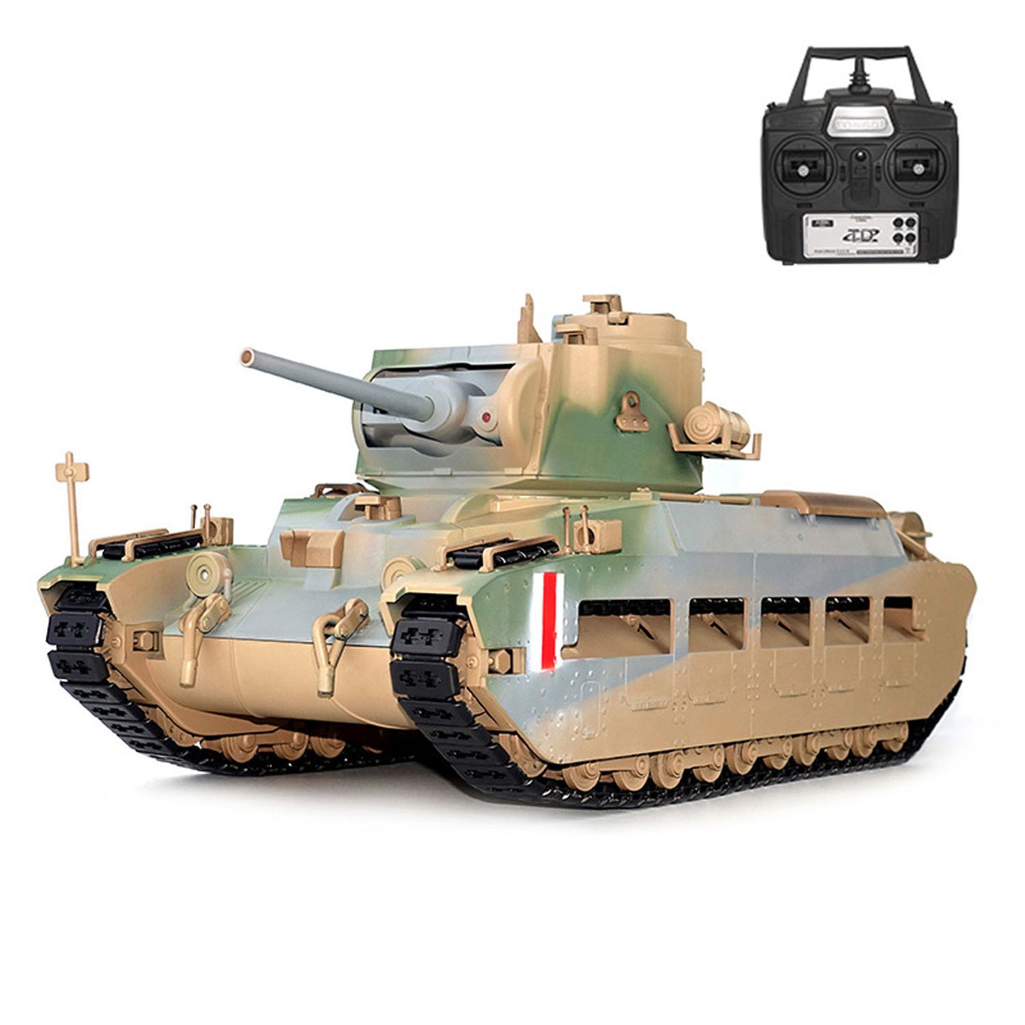 Pre-order 1/16 RC Tank Matilda III IV Tongde IR Turret Rotary 320 Degree Electric Remote Control Military Vehicle Metal Gearbox Road Wheel