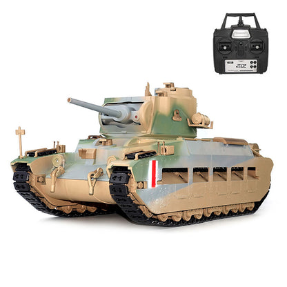 Pre-order 1/16 RC Tank Matilda III IV Tongde IR Turret Rotary 320 Degree Electric Remote Control Military Vehicle Metal Gearbox Road Wheel