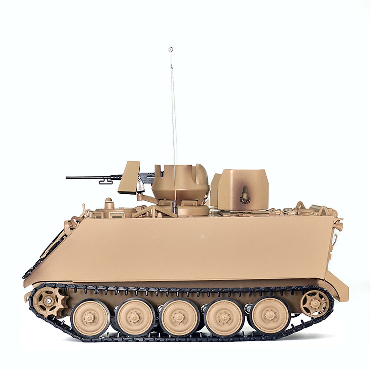 1/16 Tongde RC Tank M2412-B M113A1 ACAV Infrared 360 Turret Rotation Smoking Light Sound Remote Control Electric Model RTR
