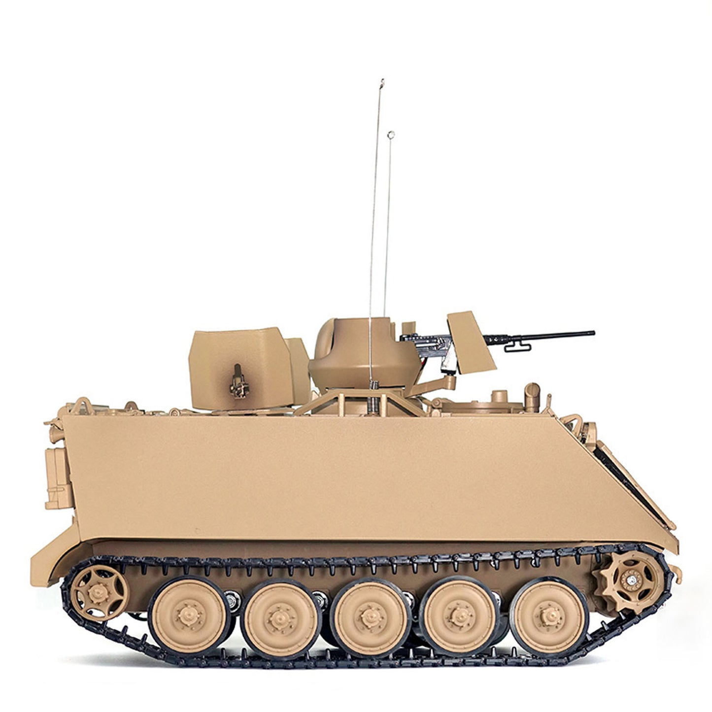 1/16 Tongde RC Tank M2412-B M113A1 ACAV Infrared 360 Turret Rotation Smoking Light Sound Remote Control Electric Model RTR
