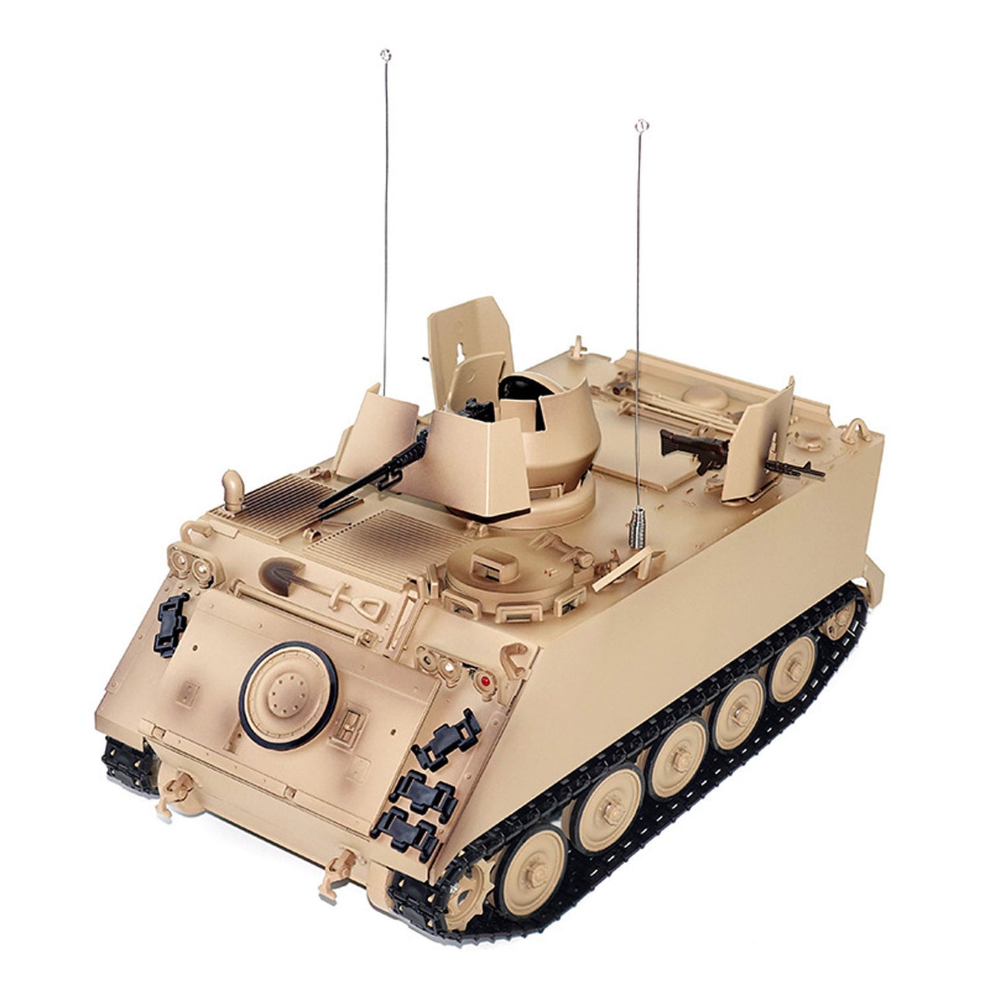 1/16 Tongde RC Tank M2412-B M113A1 ACAV Infrared 360 Turret Rotation Smoking Light Sound Remote Control Electric Model RTR