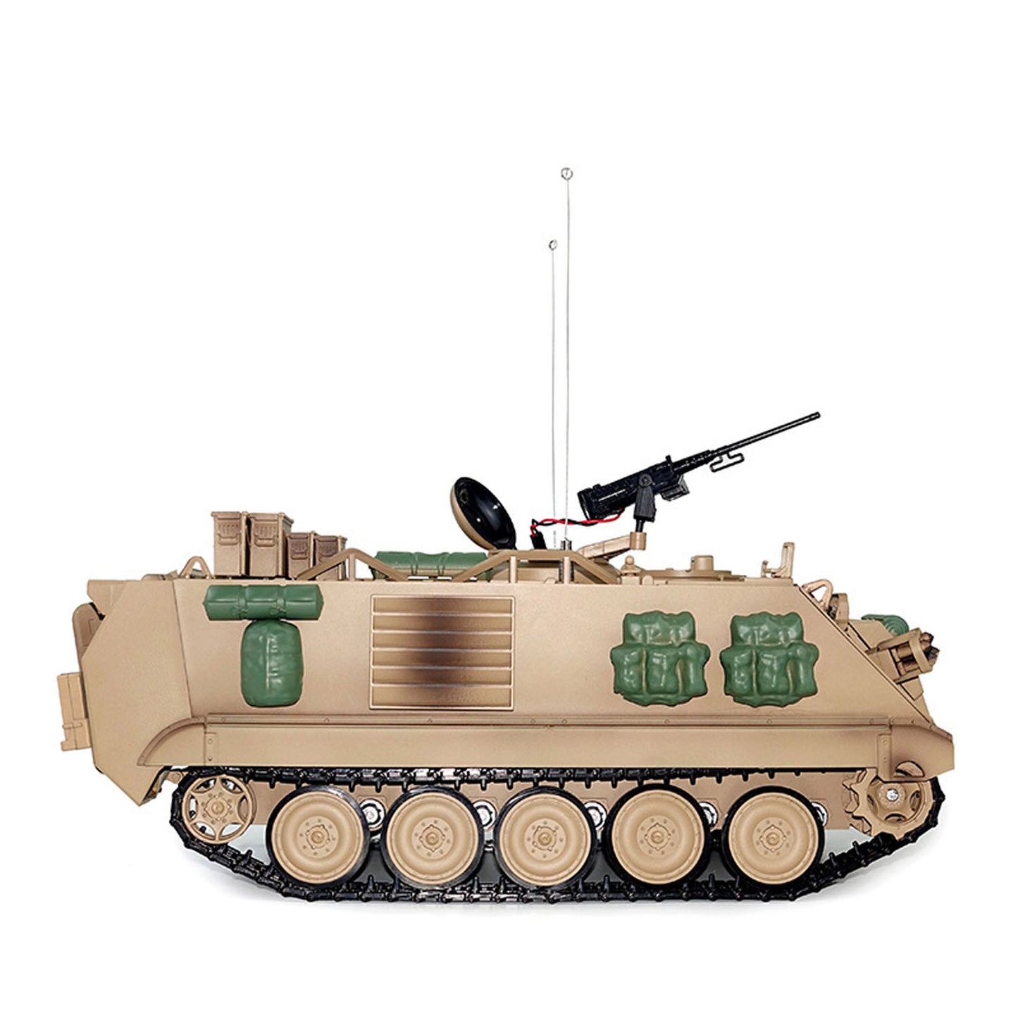 Tongde 1/16 RC Military Tank M2412-C M113A2 APC Turret Rotation 360 Degree Infrared LED Light Sound Remote Control Electric Toy