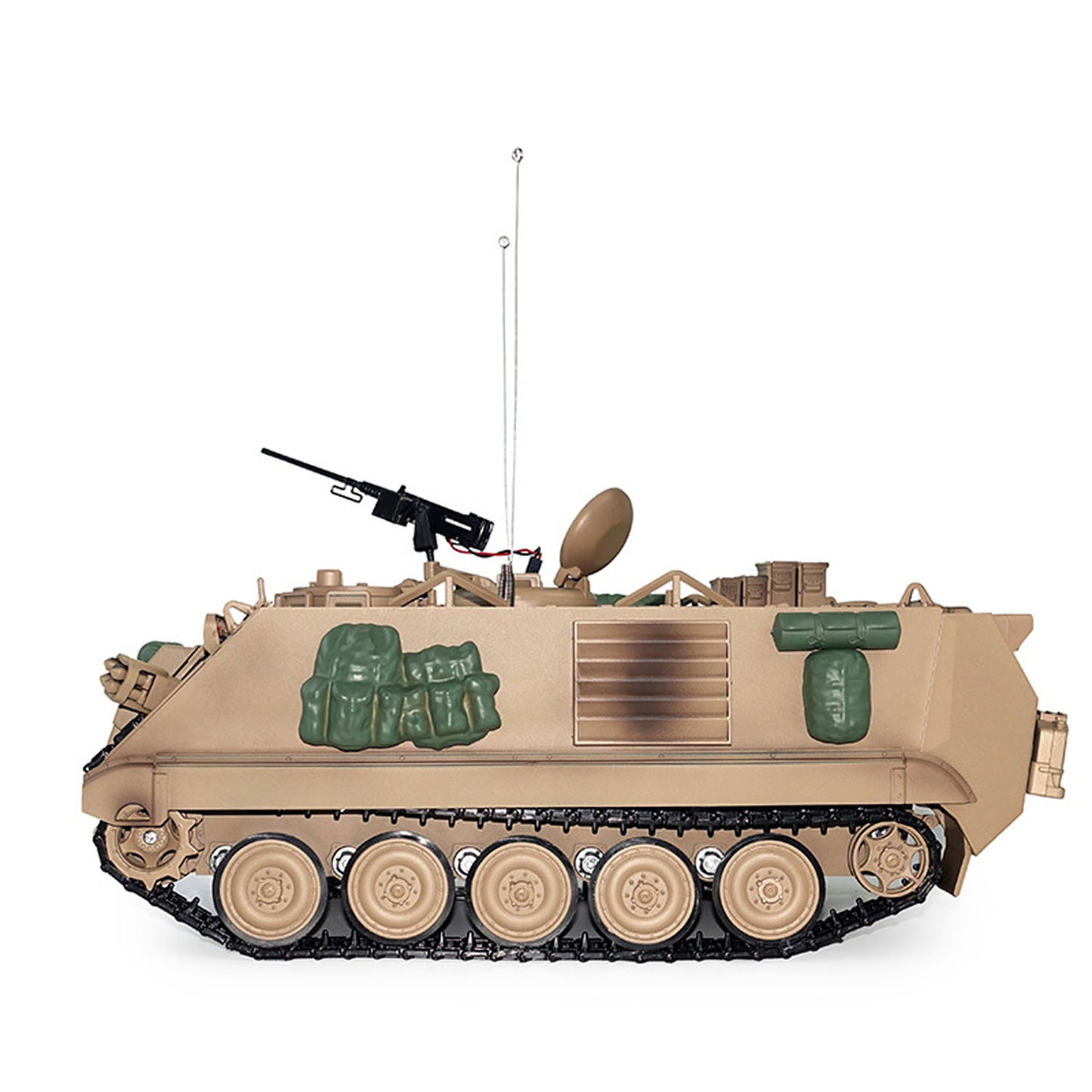 Tongde 1/16 RC Military Tank M2412-C M113A2 APC Turret Rotation 360 Degree Infrared LED Light Sound Remote Control Electric Toy